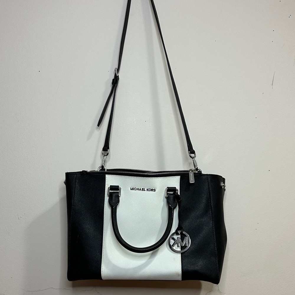 Michael Kors Two-Tone Black and White Tote
